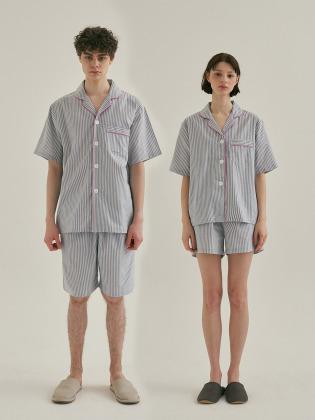 (Couple) Blue Mountains Short Pajama Set