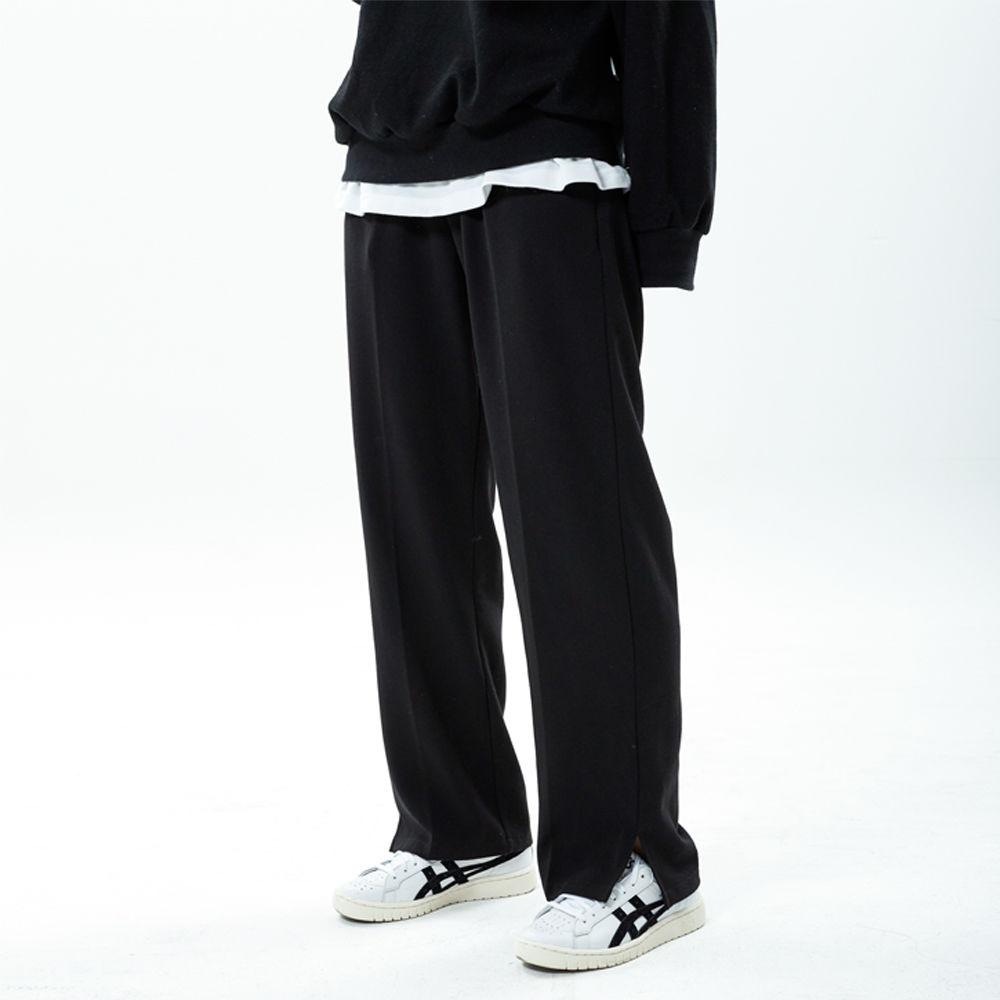 유니섹스 와이드 밴딩 슬랙스 P-7 black