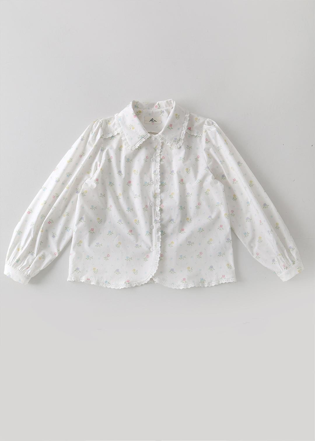Lace Taping Blouse (Flower)