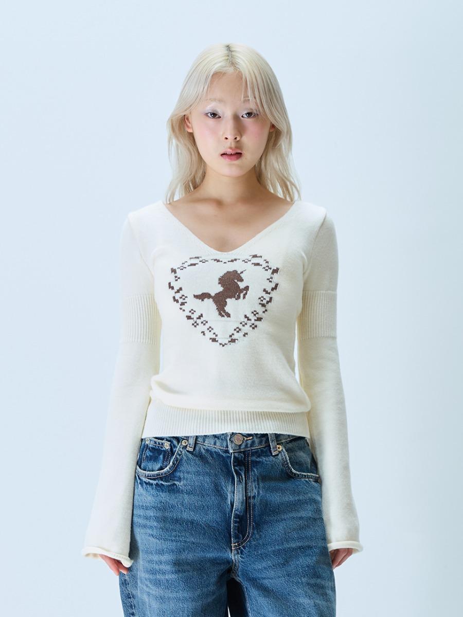 [12/19 예약배송] L21 IN MY PONNY KNIT(CREAM)