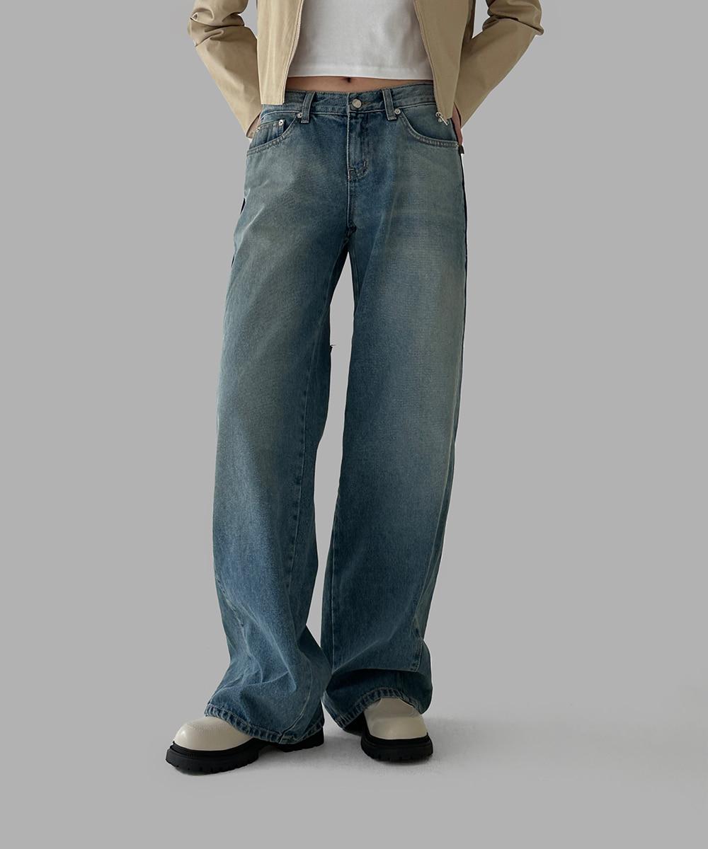 테오 로우웨이스트  데님팬츠