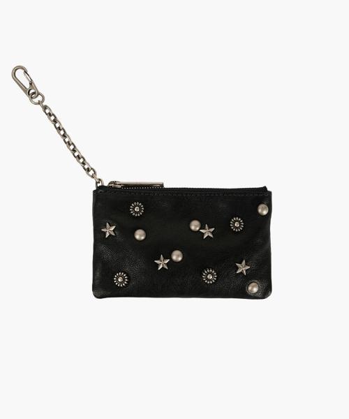 FULL STUD ZIPPER WALLET_4colors