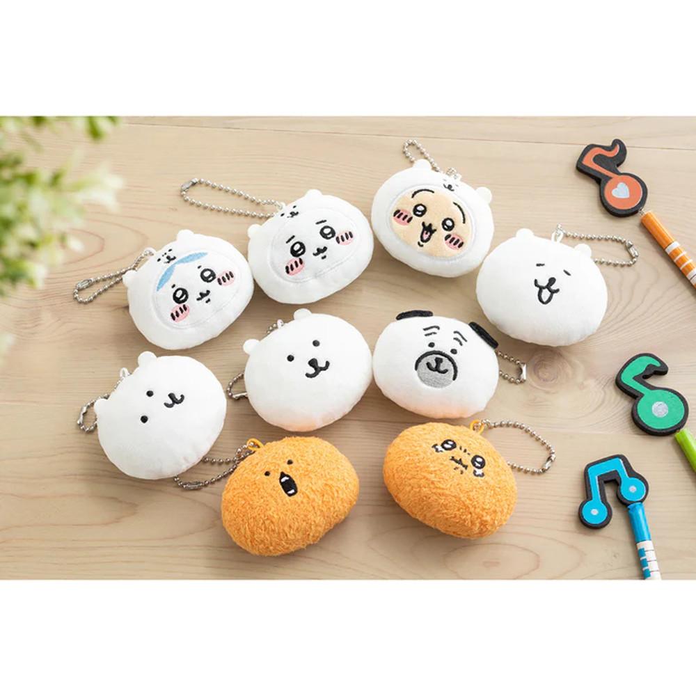 농담곰 얼굴 키링 마스코트 랜덤 9종 / 나가노 정품 공식 굿즈 하치와레 우사기 모구라 두더지