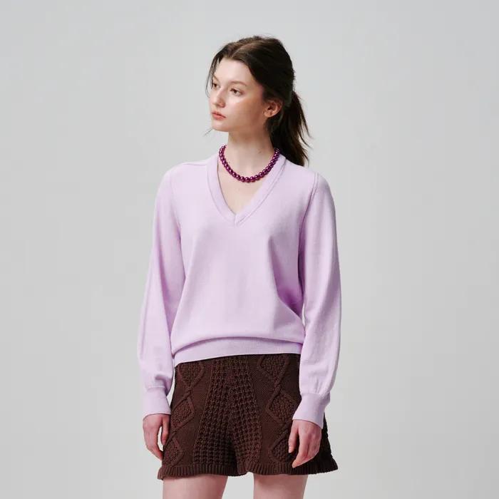 Signature Soft V-Neck Pullover (4color)