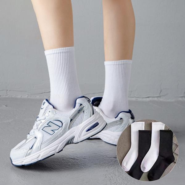 [10개=8,900원!] 중목 무지 양말 10개입