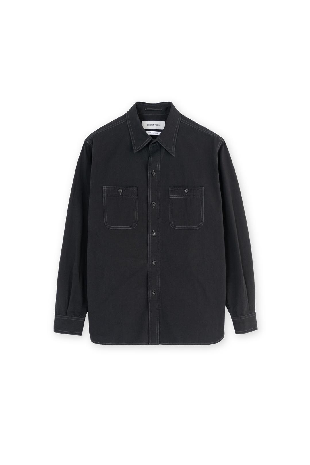 (3/28 예약배송) Washed Work Shirt, Black