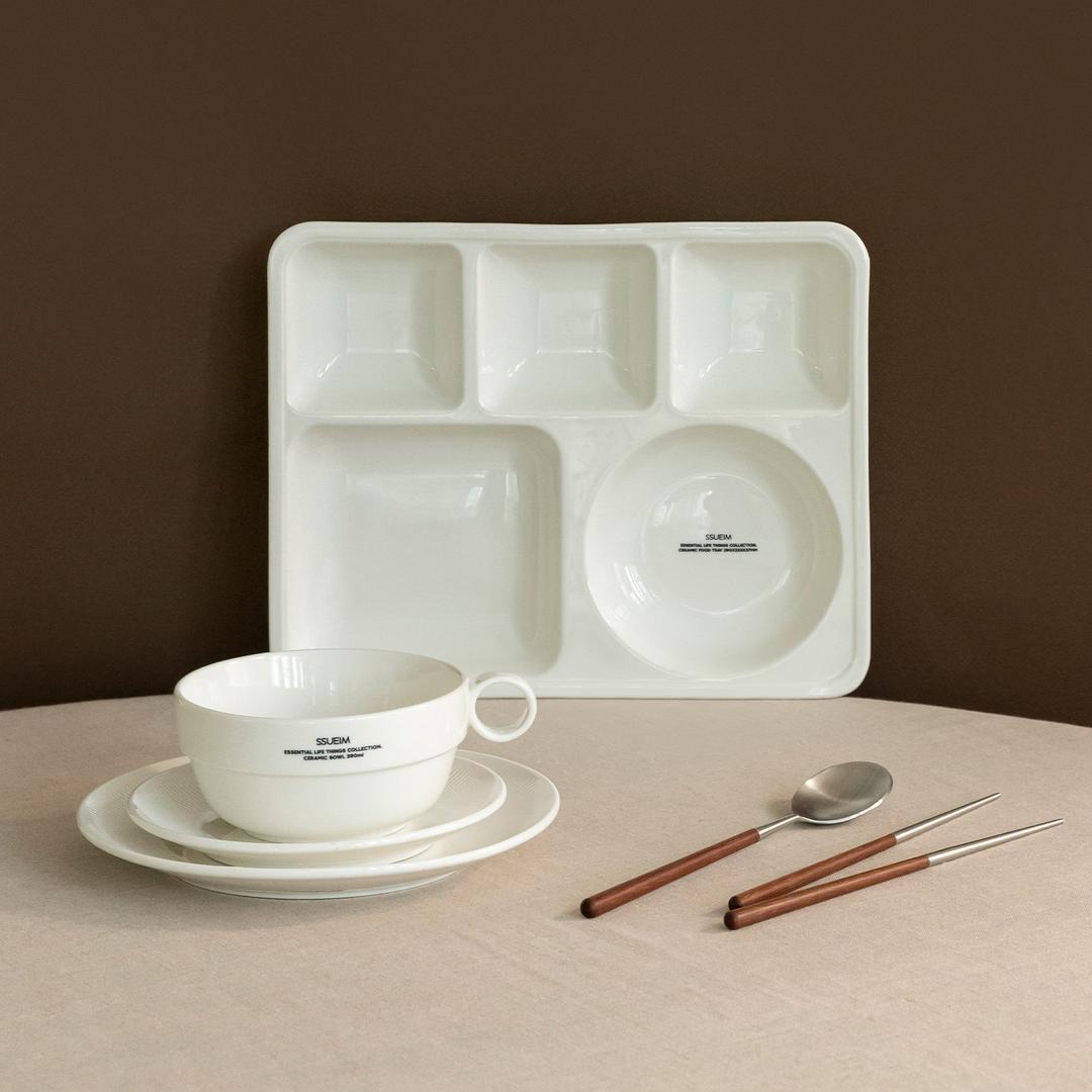 에센셜 도자식판 세트 (화이트)