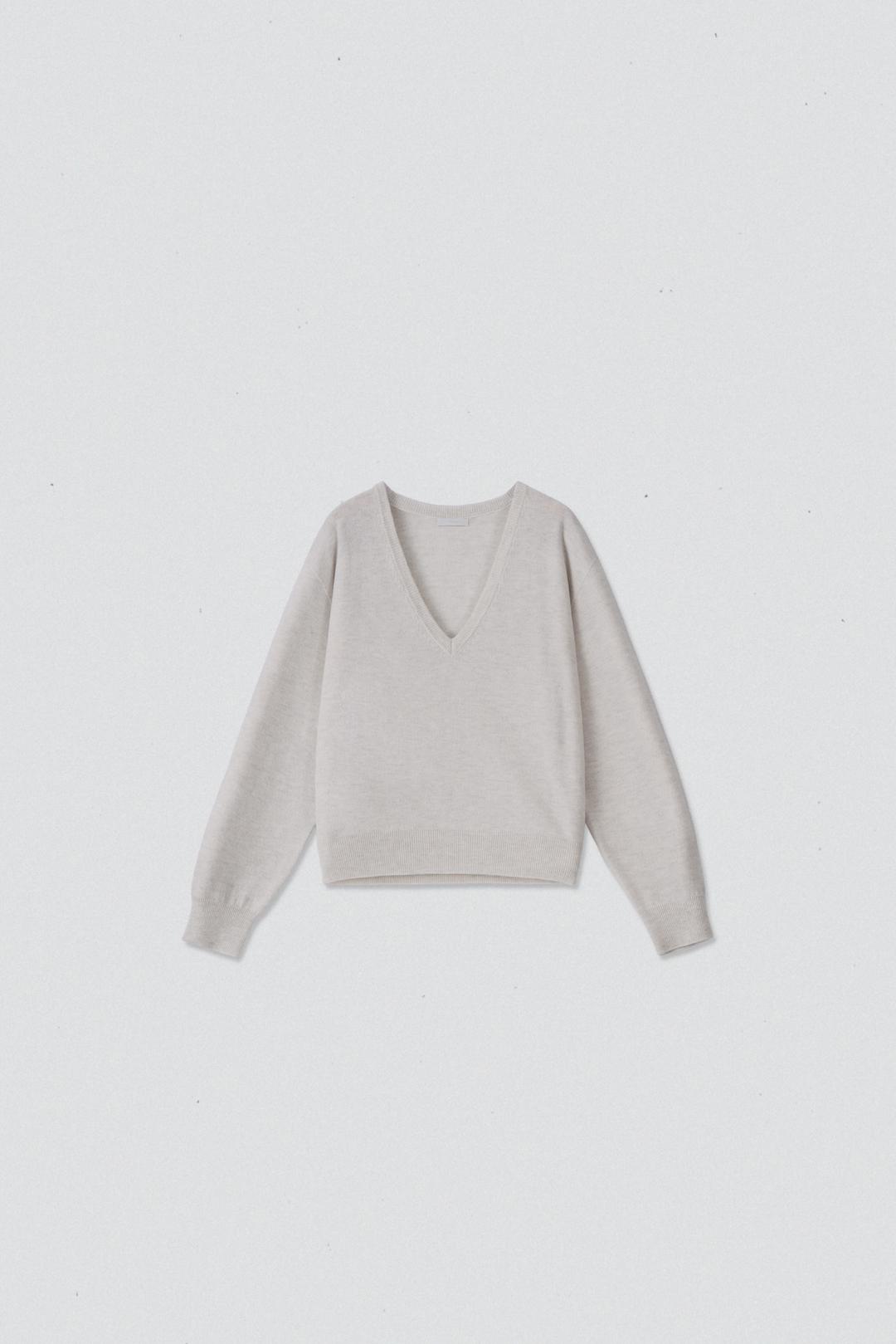 28064_Pure cashmere V-neck [tw]