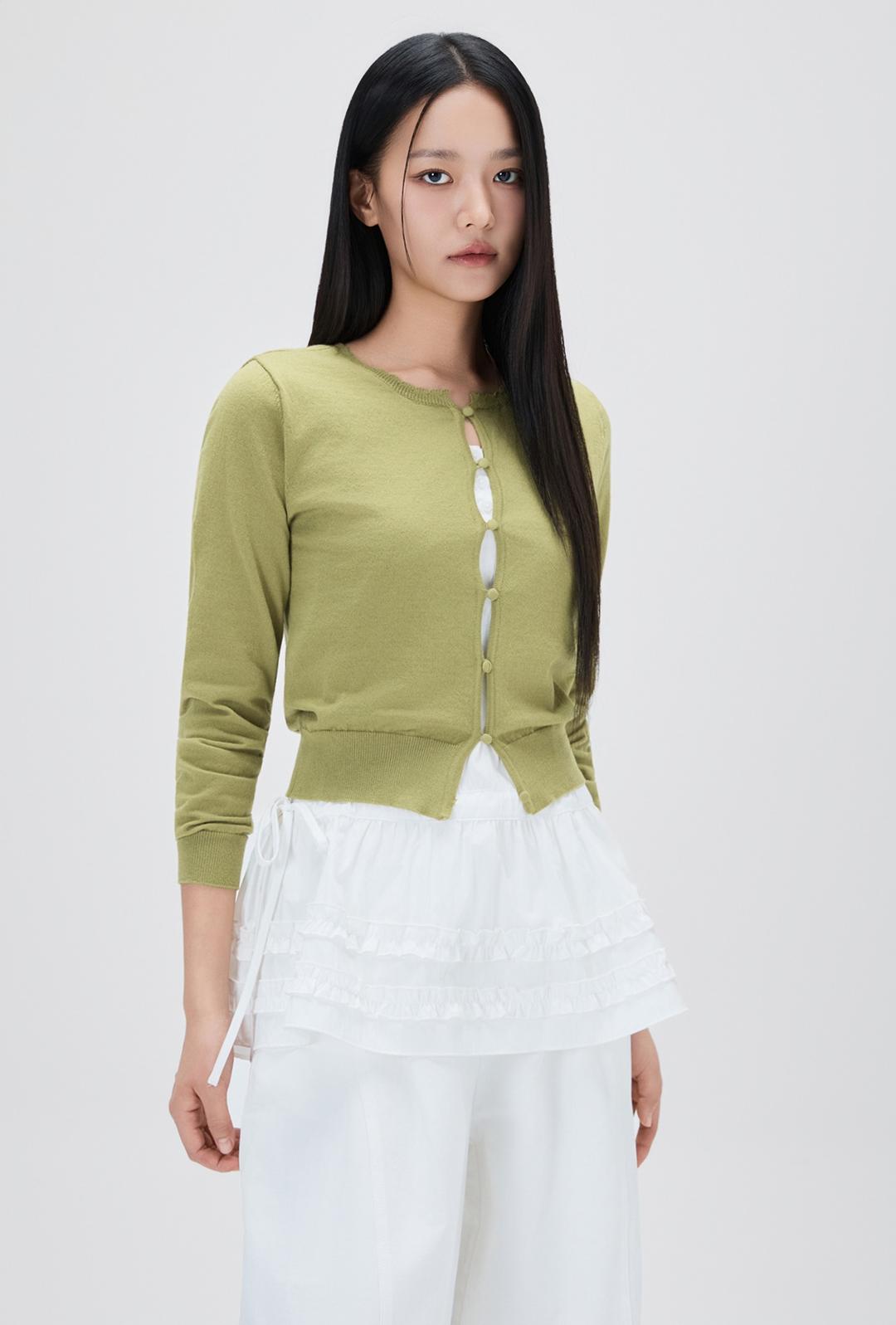 버튼 포인트 가디건_MIWCKG511T