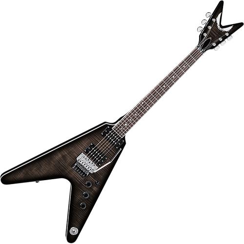 Dean 일렉기타 V 79 Flame Top Floyd Trans Black