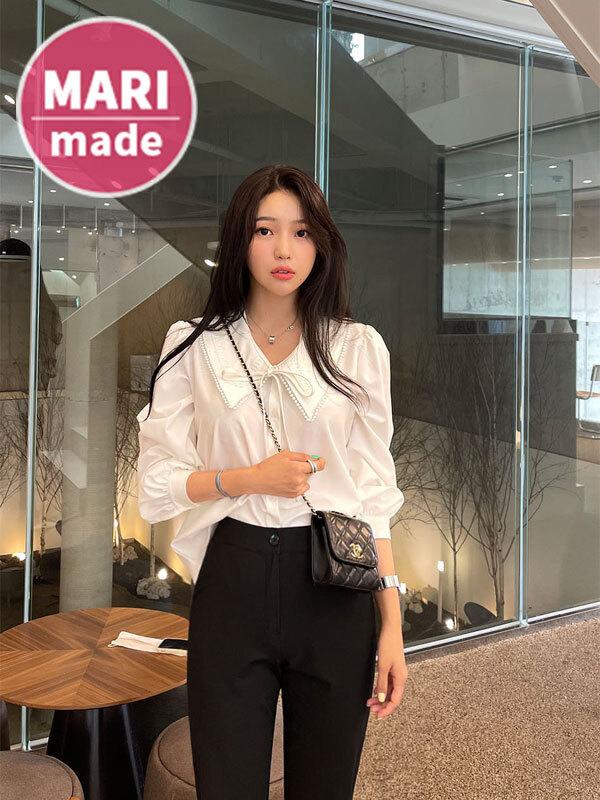 [ 마리메이드 ] 빅카라 펀칭 블라우스