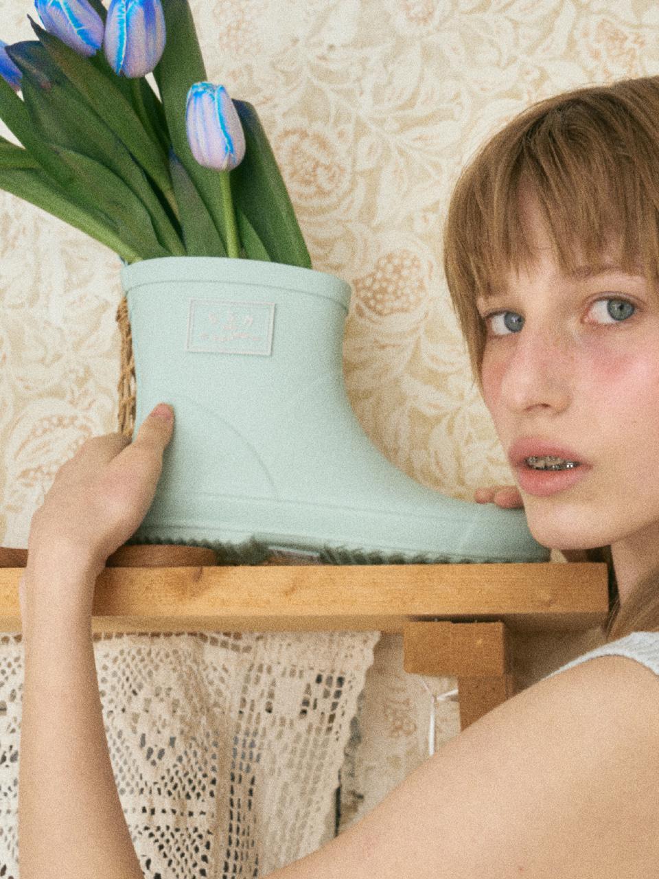 BSM RAIN BOOTS LOW - PASTEL MINT