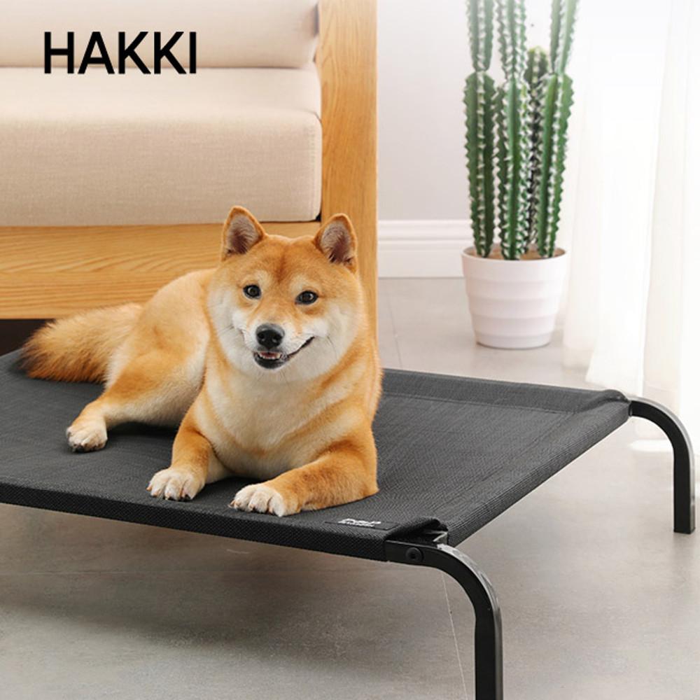 HAKKI 강아지 해먹 대형견쿨매트 애견침대 블랙색상 S