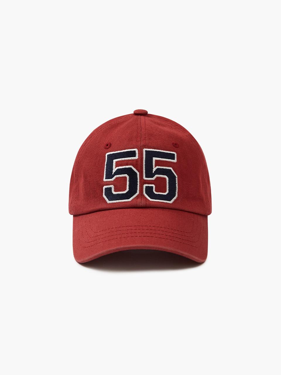 WASHED 55 BALLCAP_red