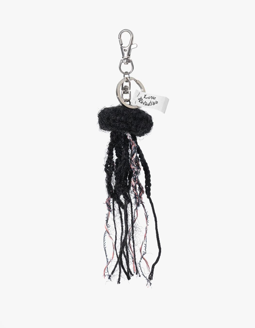 Crochet Jellyfish Keychain - Black