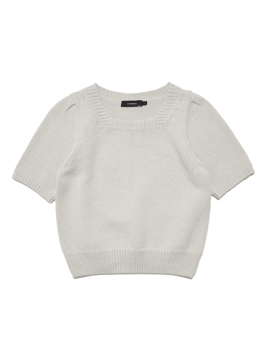 스퀘어넥 반팔 풀오버 SQUARE NECK PULLOVER