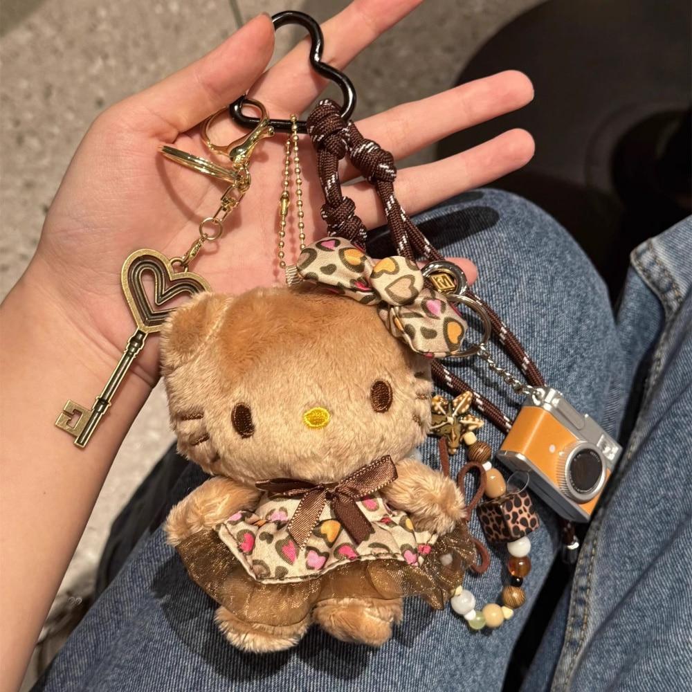 띠끄룸 Choco Kitty 초코 헬로키티 로프 키링 귀여운 열쇠고리