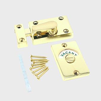 Privacy WC toilet door lock_gold