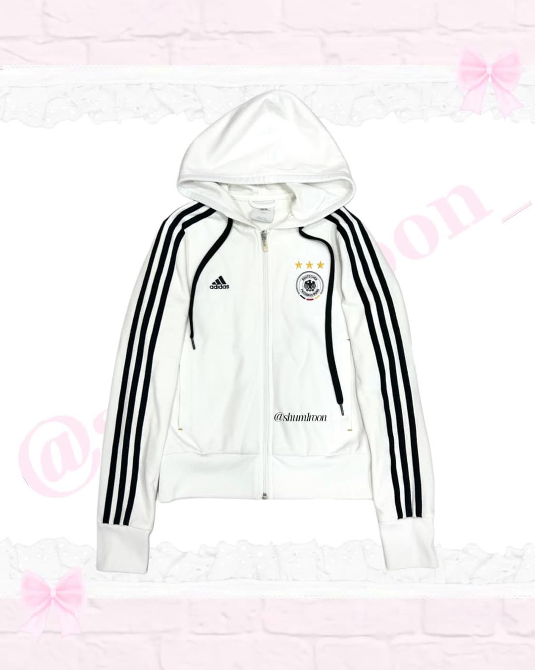 아디다스 독일 화이트 흰검 후드집업 져지 | 후루츠패밀리