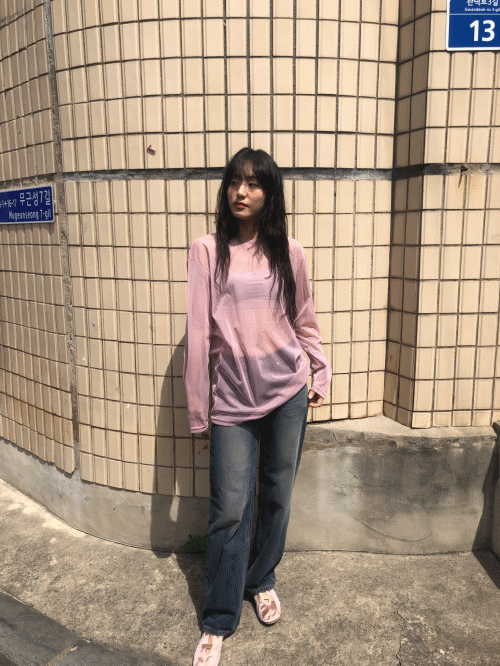 태티 오버사이즈 메쉬티