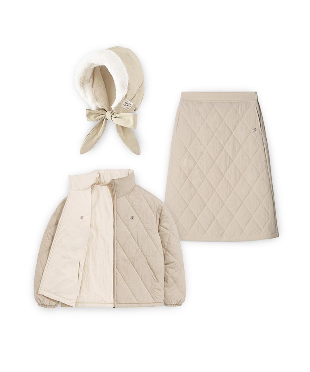 [3SET 예약배송] 이글루 패딩 리버시블 점퍼 + 스커트 + 바라클라바