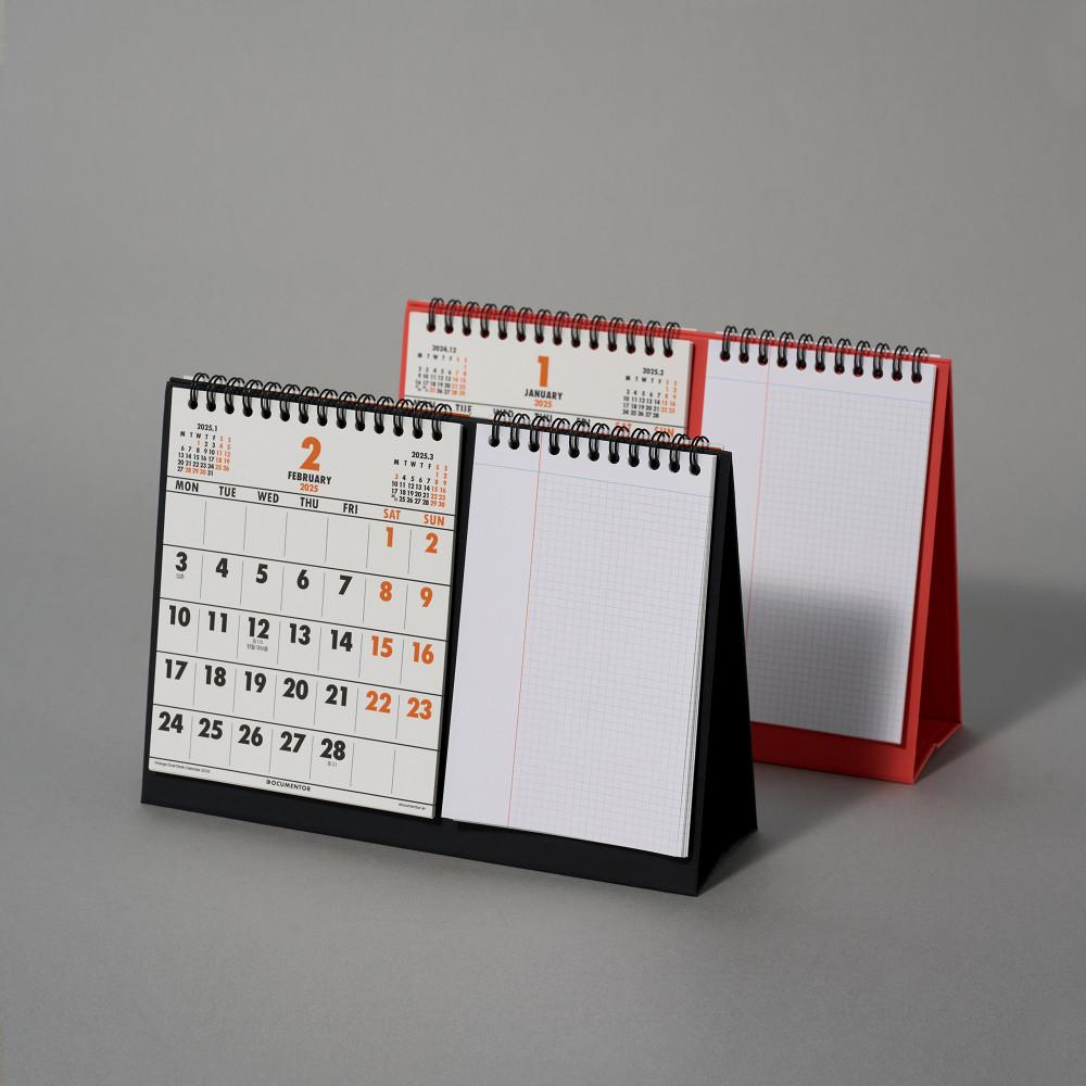 오렌지 듀얼 데스크 캘린더 2025 (2colors)
