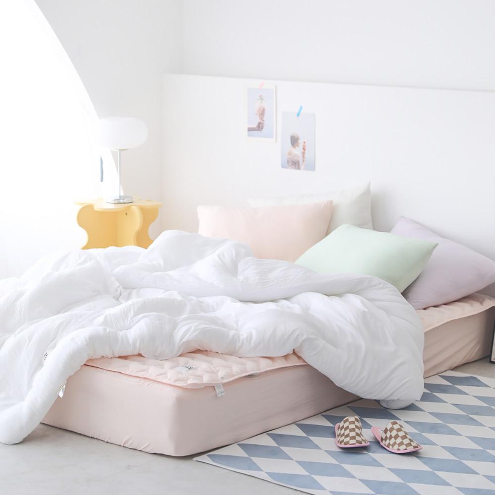 차렵이불 크레용 이음선없는 옥수수솜 워싱 사계절이불