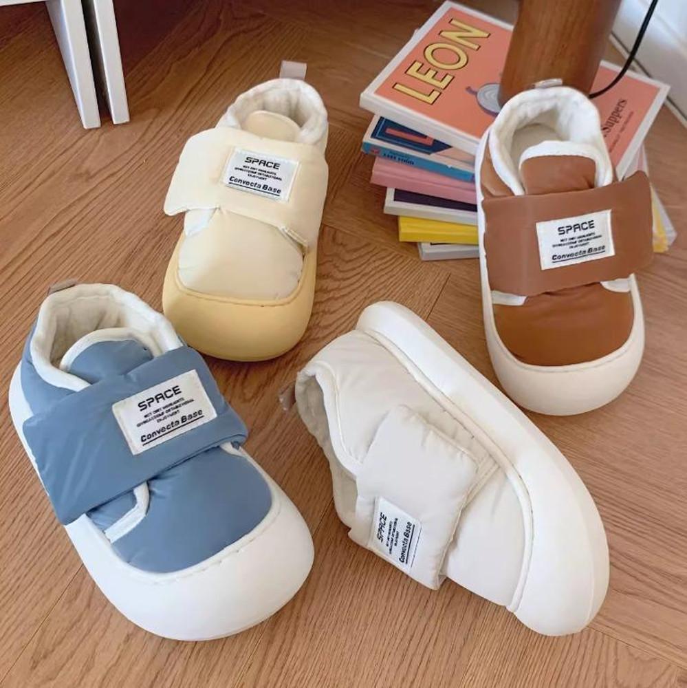 (블랙,핑크추가)소이벨 6color 뭉뚝 파스텔 밸크로 털슈즈 겨울 캠핑 찍찍이 방한 신발