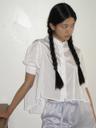 PUFF HALF BLOUSE (WHITE)