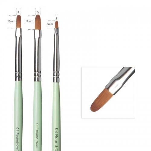 [단품] 뷰젤 Round 젤네일브러쉬 3종, Round #03, 1개