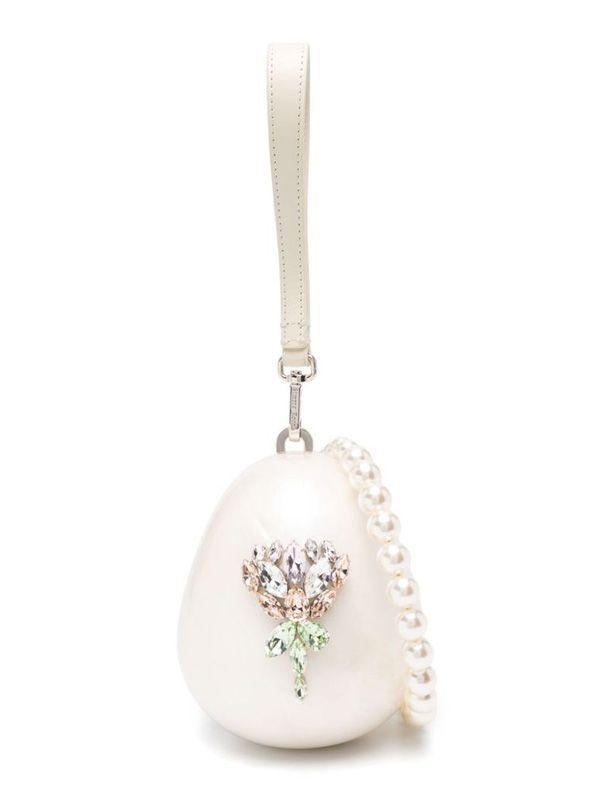 시몬로샤 화이트 숄더백