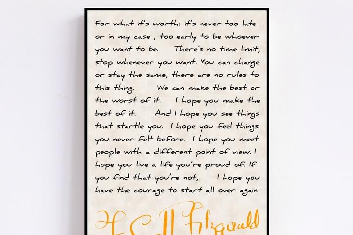 오브제포스터 #286 F. Scott Fitzgera 위대한개츠비 아트 클래식 빈티지