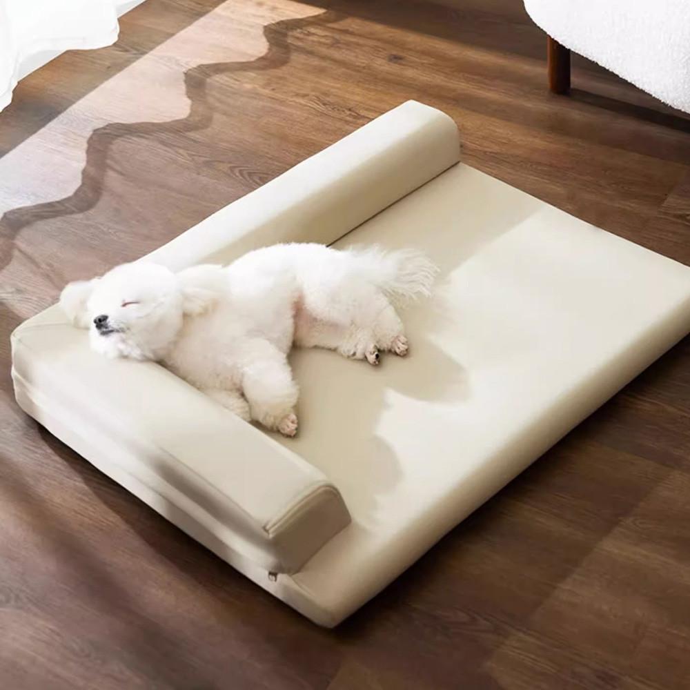 강아지 고양이 모던 베드 가죽 방석 중형견 대형견