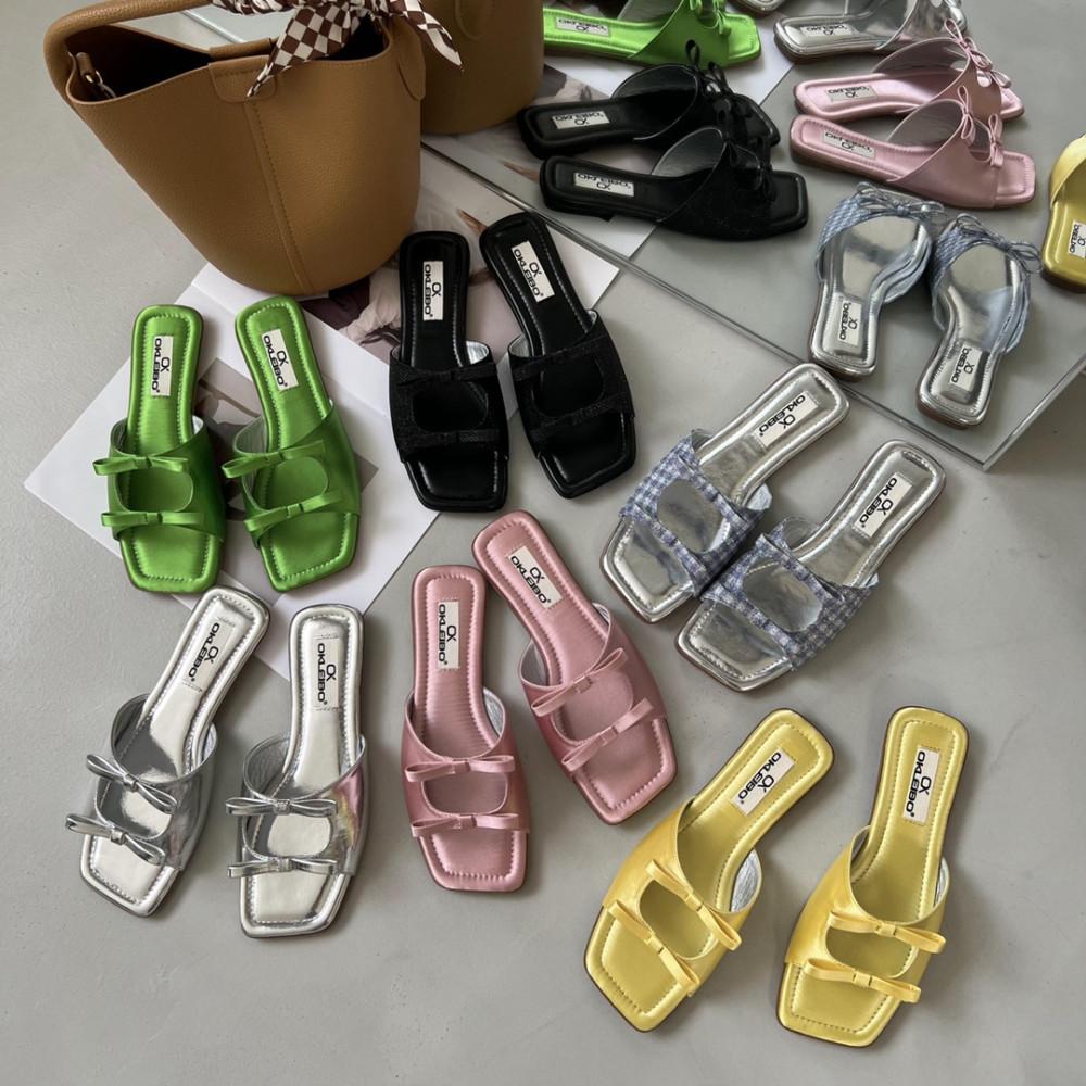 버전2)위클리 리본 여성 슬리퍼