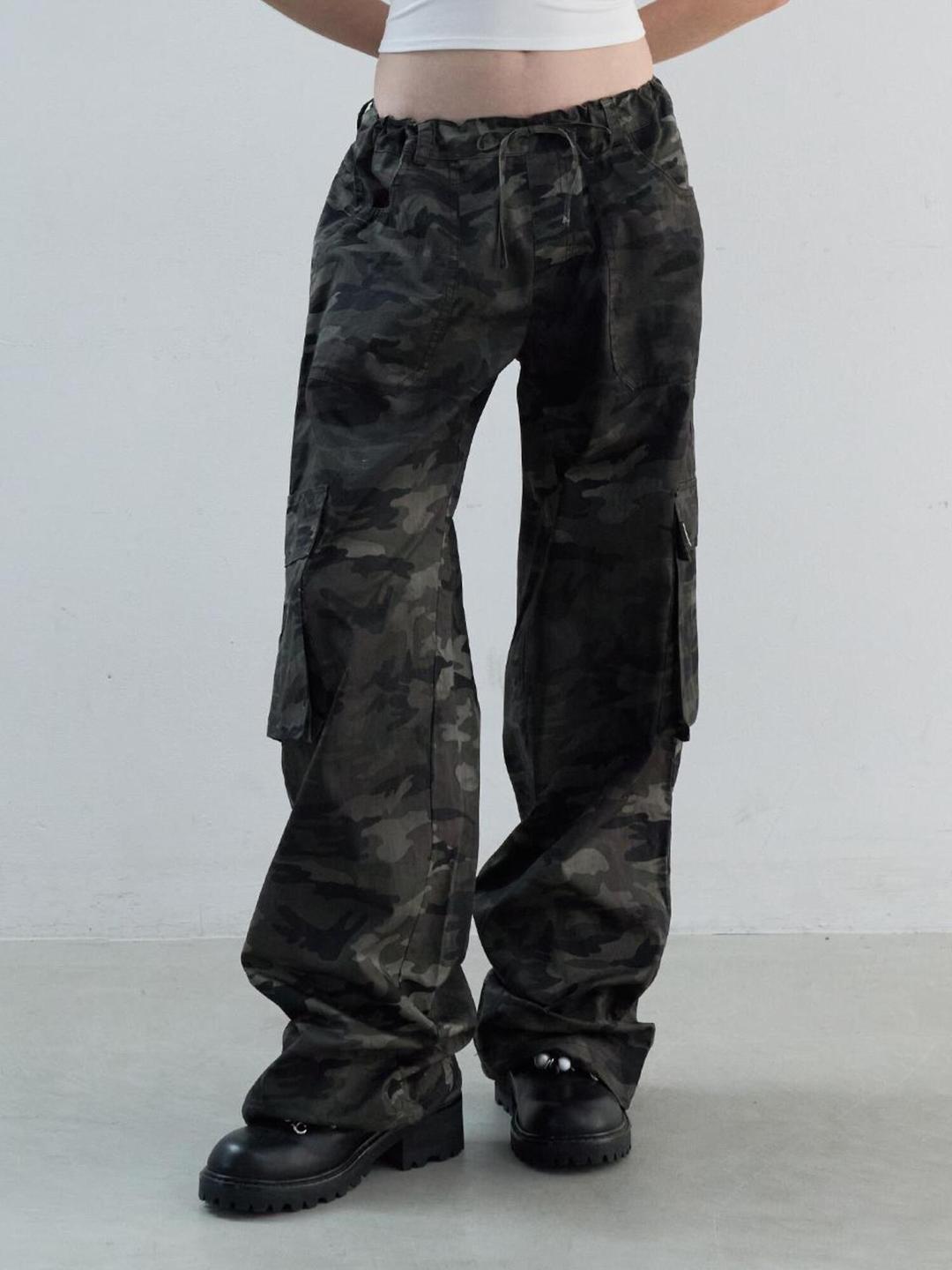 CAMOUFLAGE CARGO WIDE PANTS [CAMOUFLAGE]