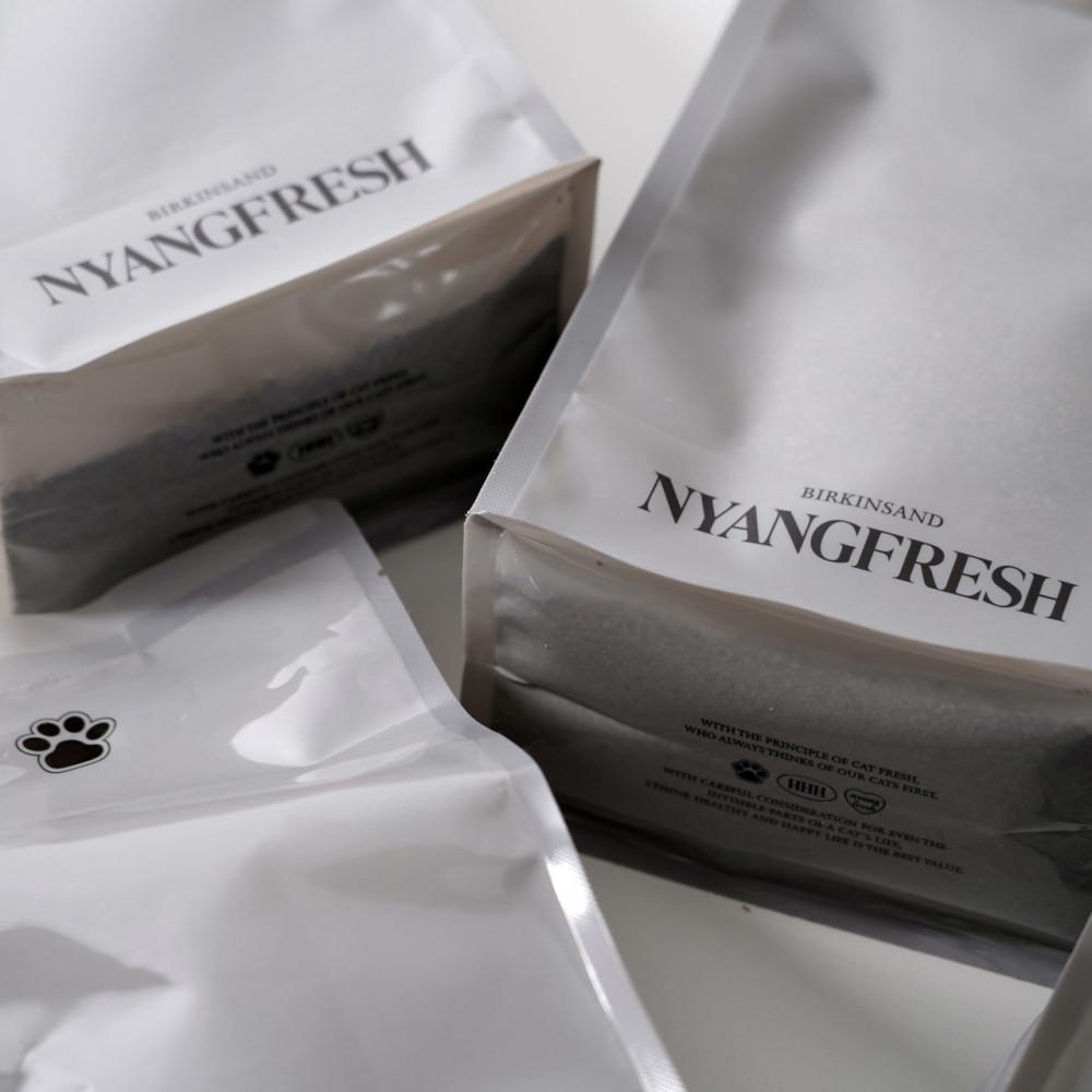 버킨샌드 3kg x 4개 냥프레쉬 SSS급 친환경 먼지없는 고양이 모래 벤토나이트 수거 무향 살균 탈취 : JUSTFAMILY