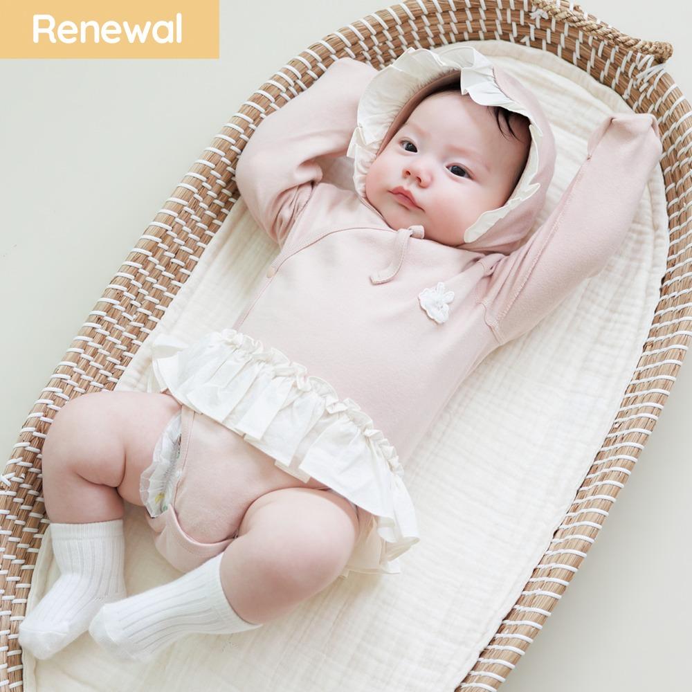 2024 F/W NEW 메르베  뽀글래빗 리뉴얼 배내바디슈트 (사계절)