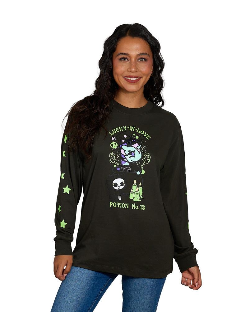 Black Cat Long Sleeve Tee - XS