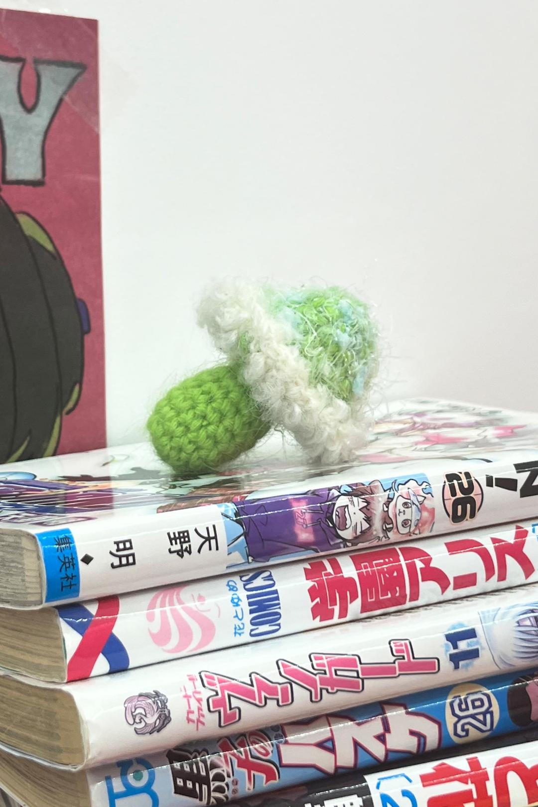 poisonous mushroom keyring (green)