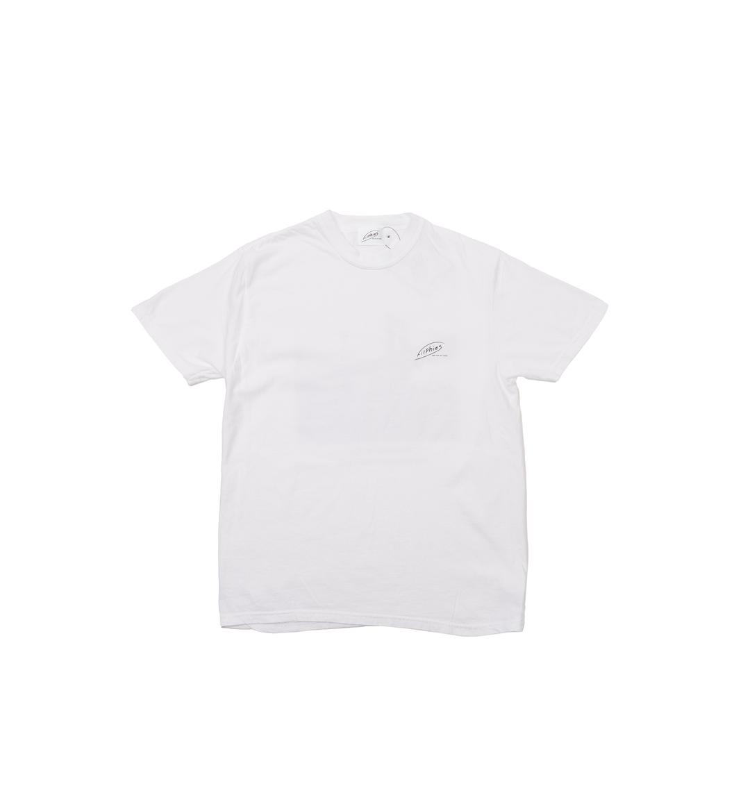S/S Print T-Shirt Manhattan Brid White