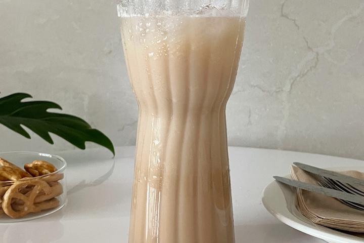 1+1 힐즈 라인 유리컵 450ml 플리츠 유리컵 홈카페 예쁜컵 데일리 내열유리