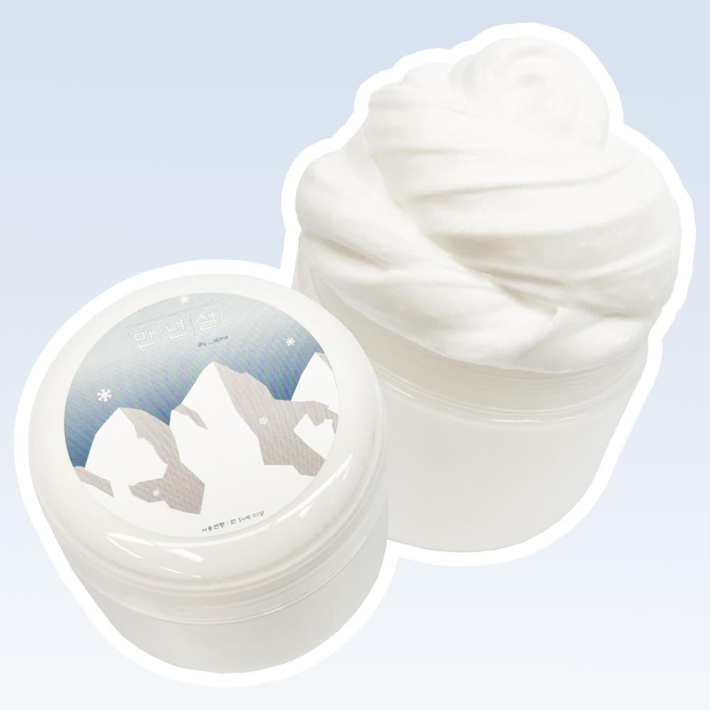 [띵이슬라임] 만년설 120ml﻿ 수제 슬라임 깡졍마켓 엘머스