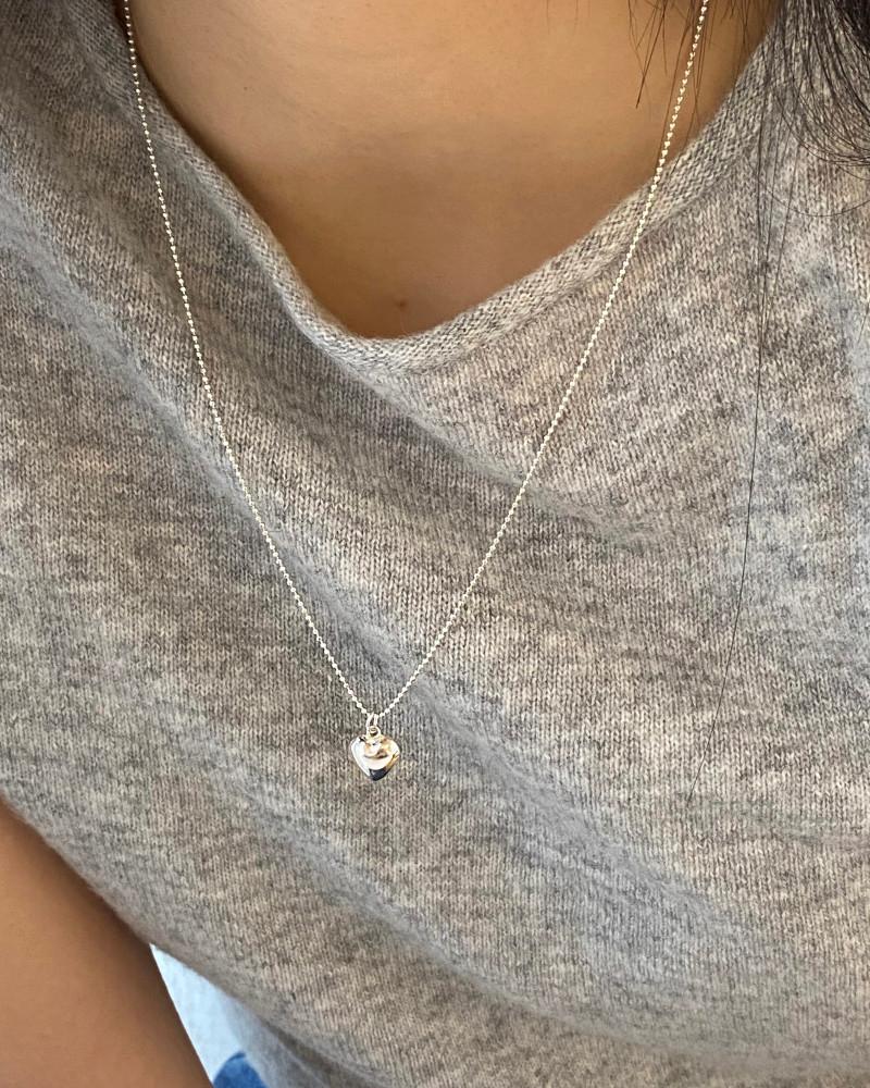 [무르무르]925실버 트윙클 하트 목걸이
