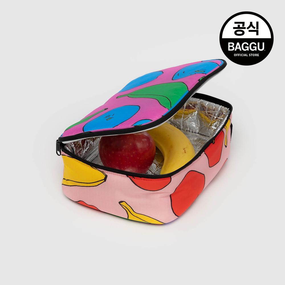 BAGGU 바쿠 런치박스 도시락 보온 보냉 가방 애플 앤 바나나 믹스