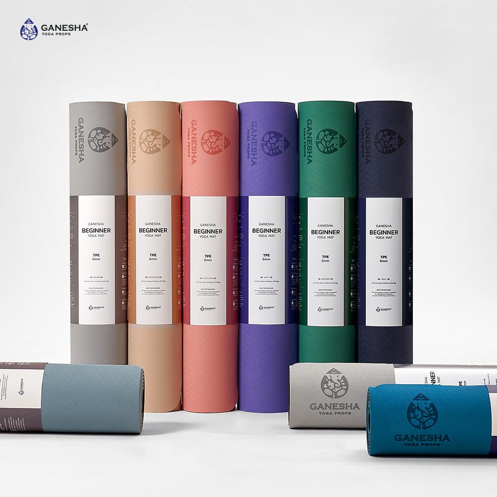 [가네샤요가프랍스] 가네샤 비기너 요가매트 베이직 TPE 6MM