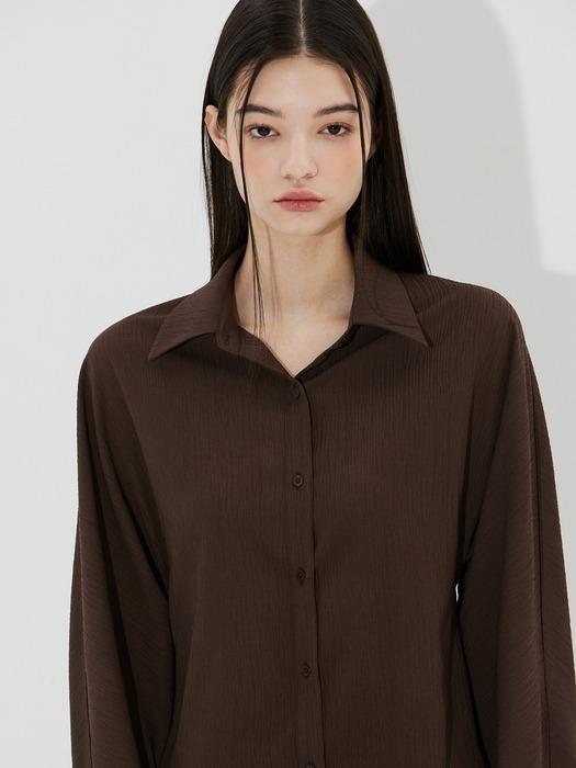 dolman sleeve shirt - Deep Brown