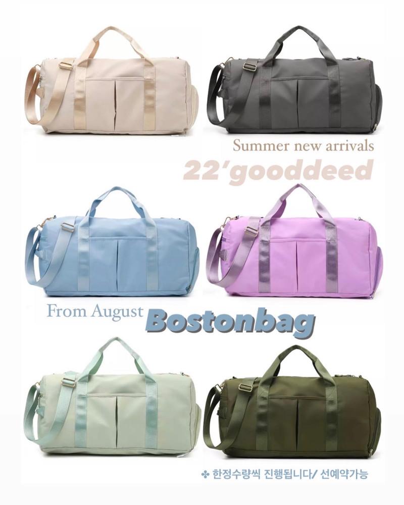[자수가능] pastel 보스턴백 운동가방 여행가방 수영 요가 필라테스 헬스 골프 테니스