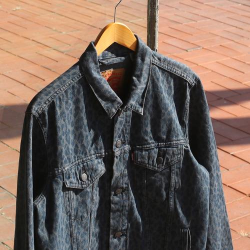 (vintage) 리바이스 레오파드 트러커 자켓 (남성용 M)