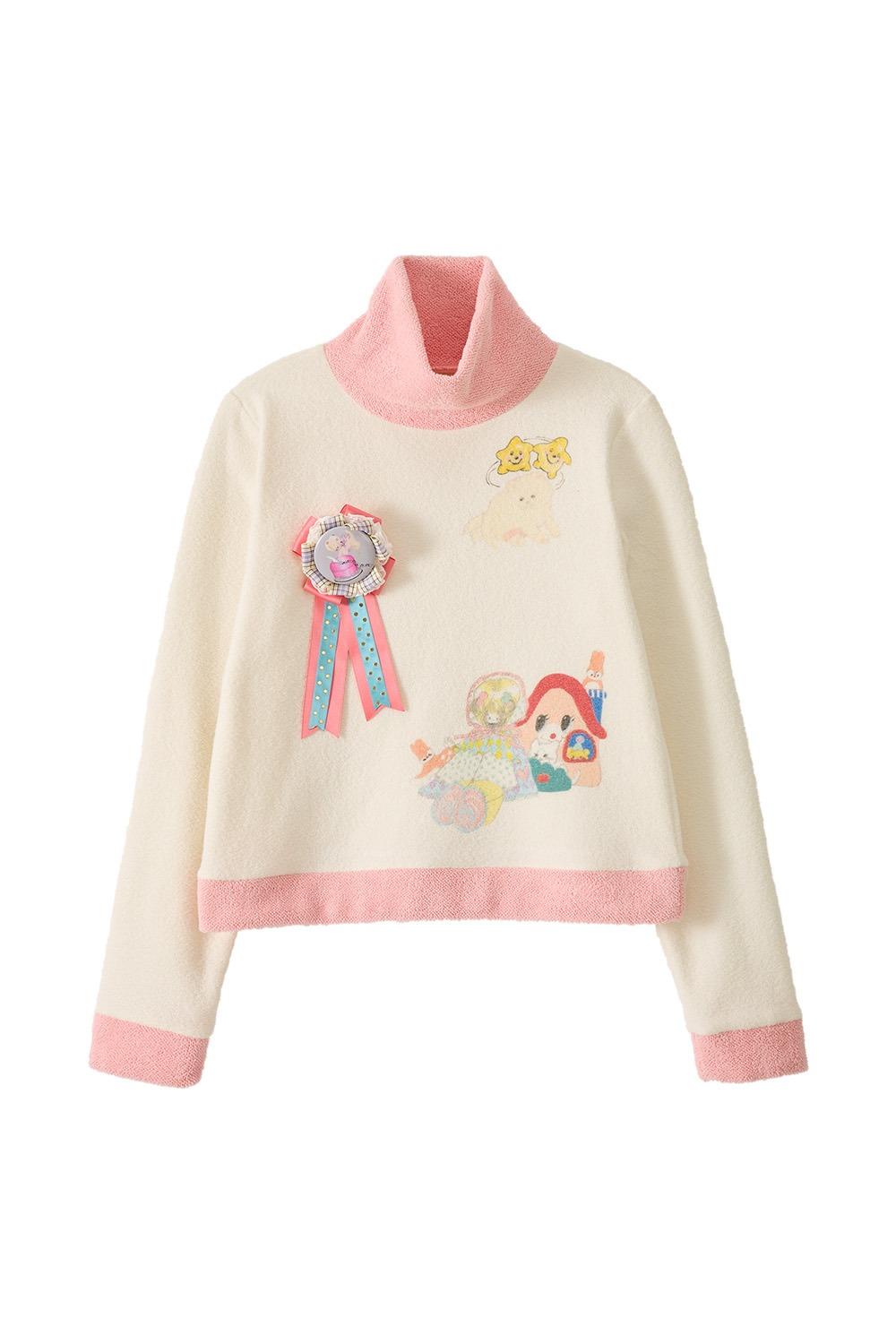 Brooch High Neck Knit Top  [예약 배송 12월04일 순차 발송]