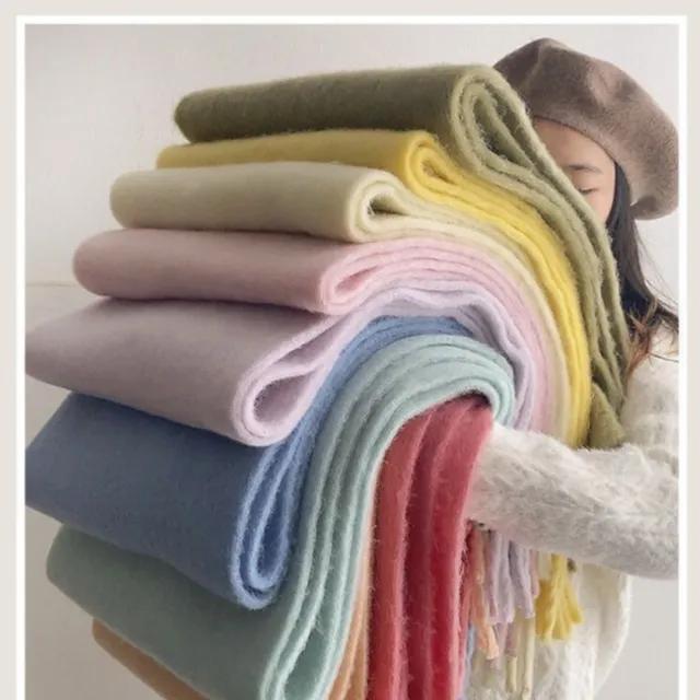 ❤1+1할인❤(당일출고)퓨어 컬러 목도리/머플러/넥워머/멀티 컬러/롱 목도리